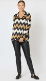 Bella Print Satin Shirt