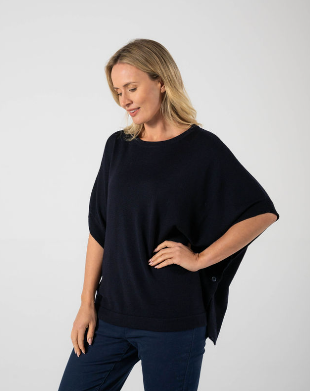 Side Btn Poncho