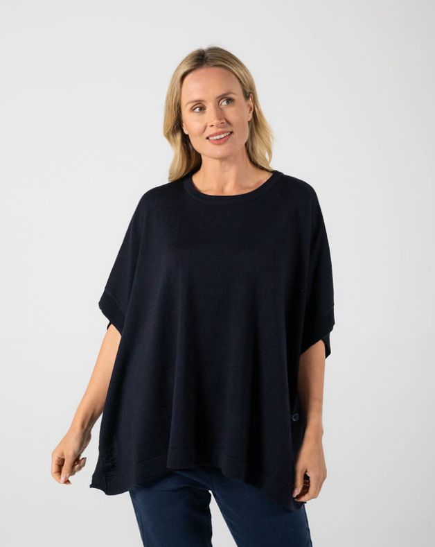 Side Btn Poncho
