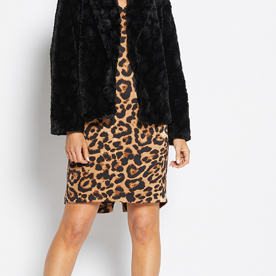 FUR BOLERO JACKET