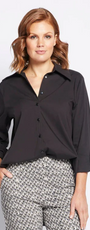 3/4 Black Long Shirt