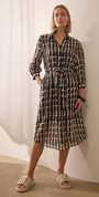Ikat Shirt Dress