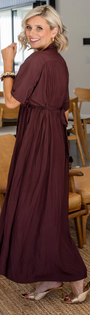 Misty V Tie Midi Dress