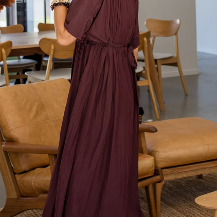 Misty V Tie Midi Dress