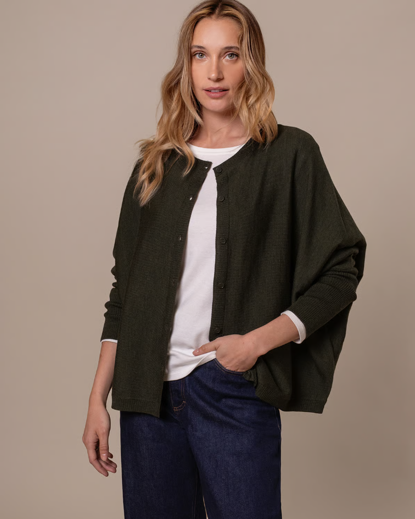 Fine Knit Merino Cardigan