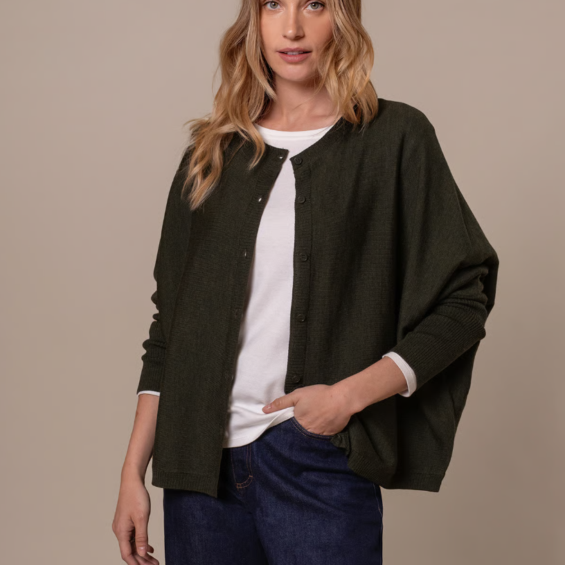 Fine Knit Merino Cardigan