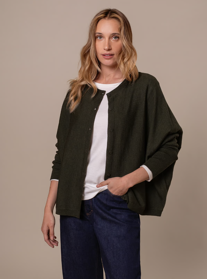 Fine Knit Merino Cardigan