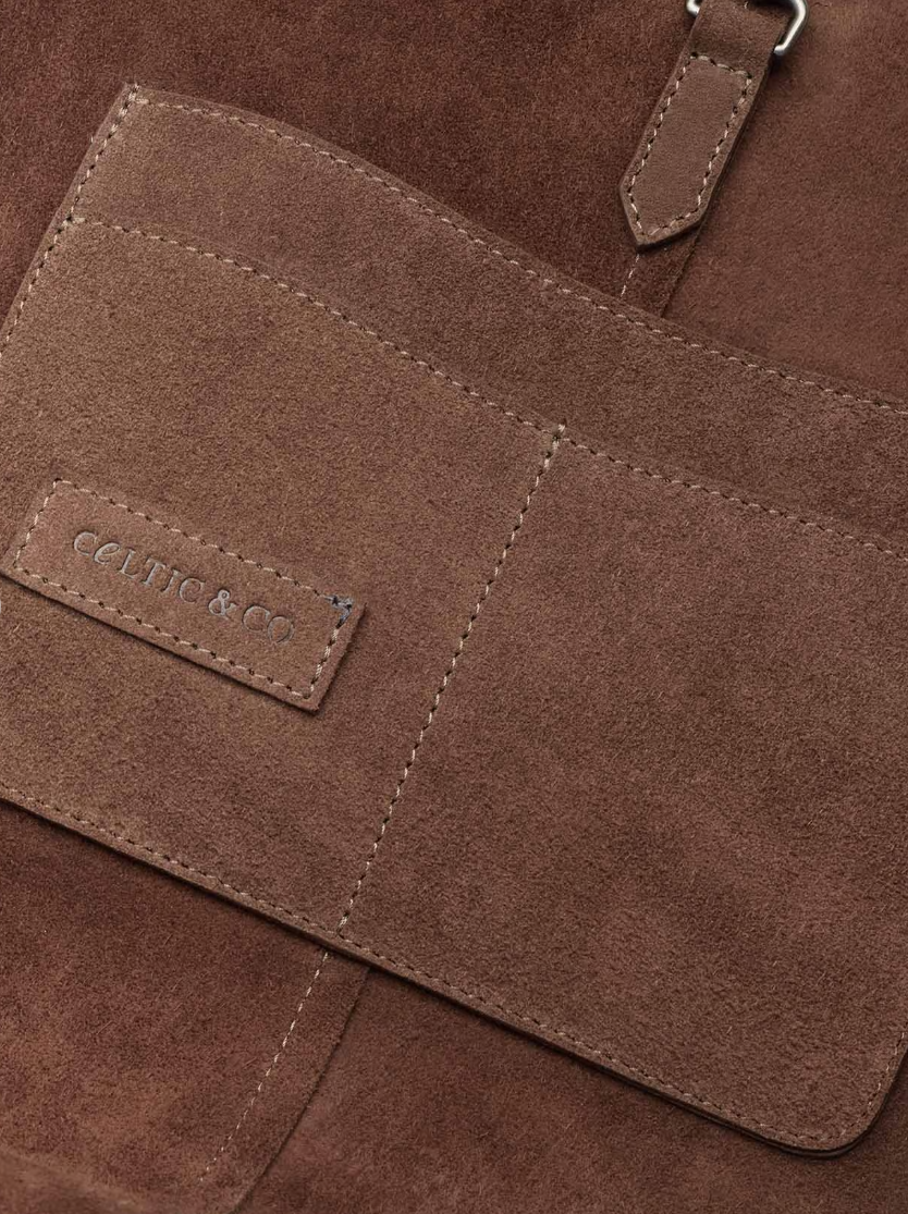 Suede Slouchy Shoulder Bag