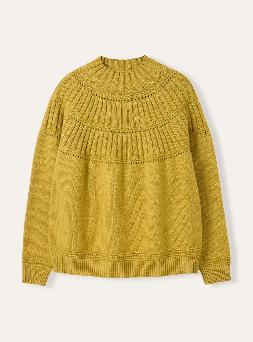 Textured Yoke Jumper