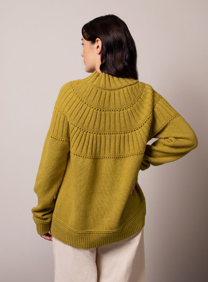 Textured Yoke Jumper