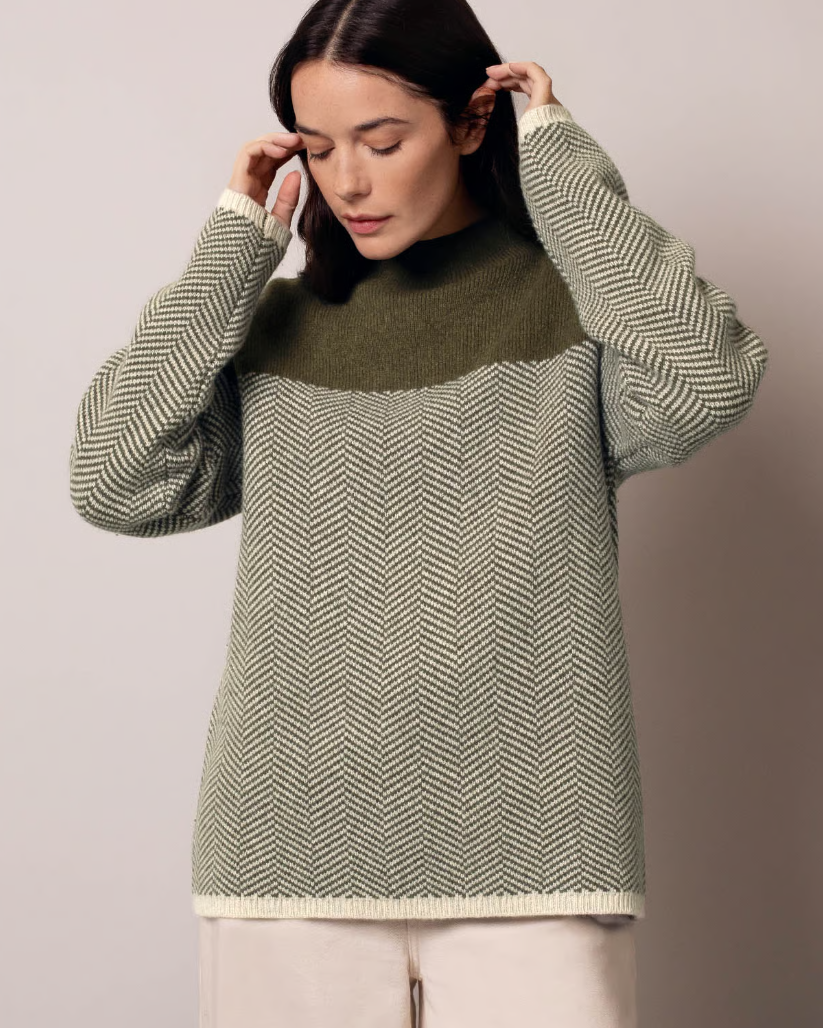 Felted Funnel Neck Jumper