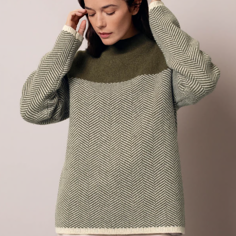 Felted Funnel Neck Jumper