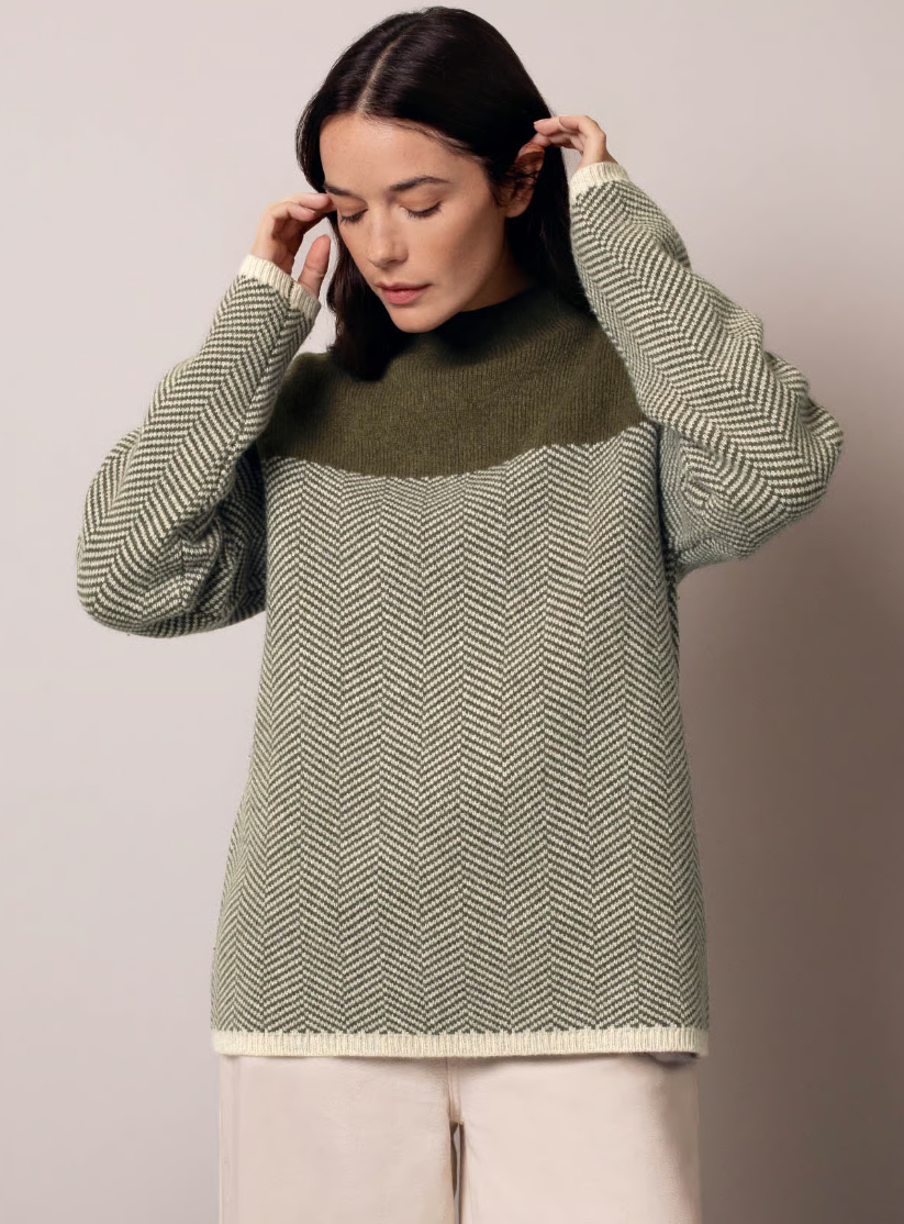 Felted Funnel Neck Jumper