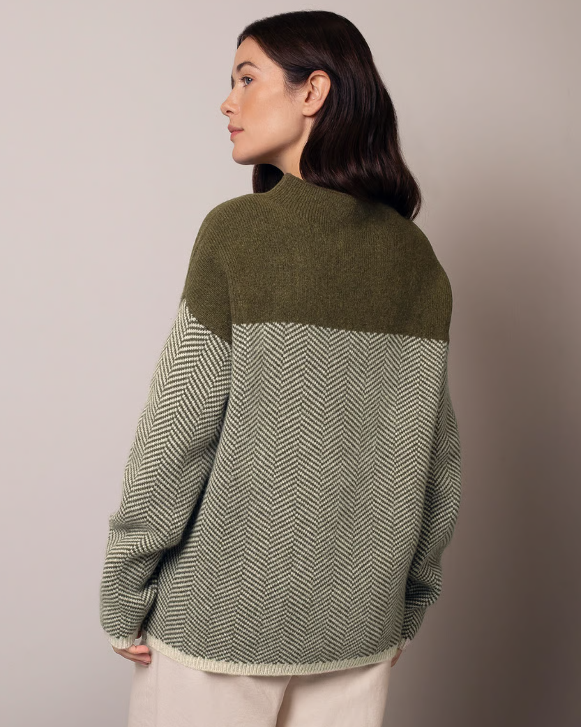 Felted Funnel Neck Jumper