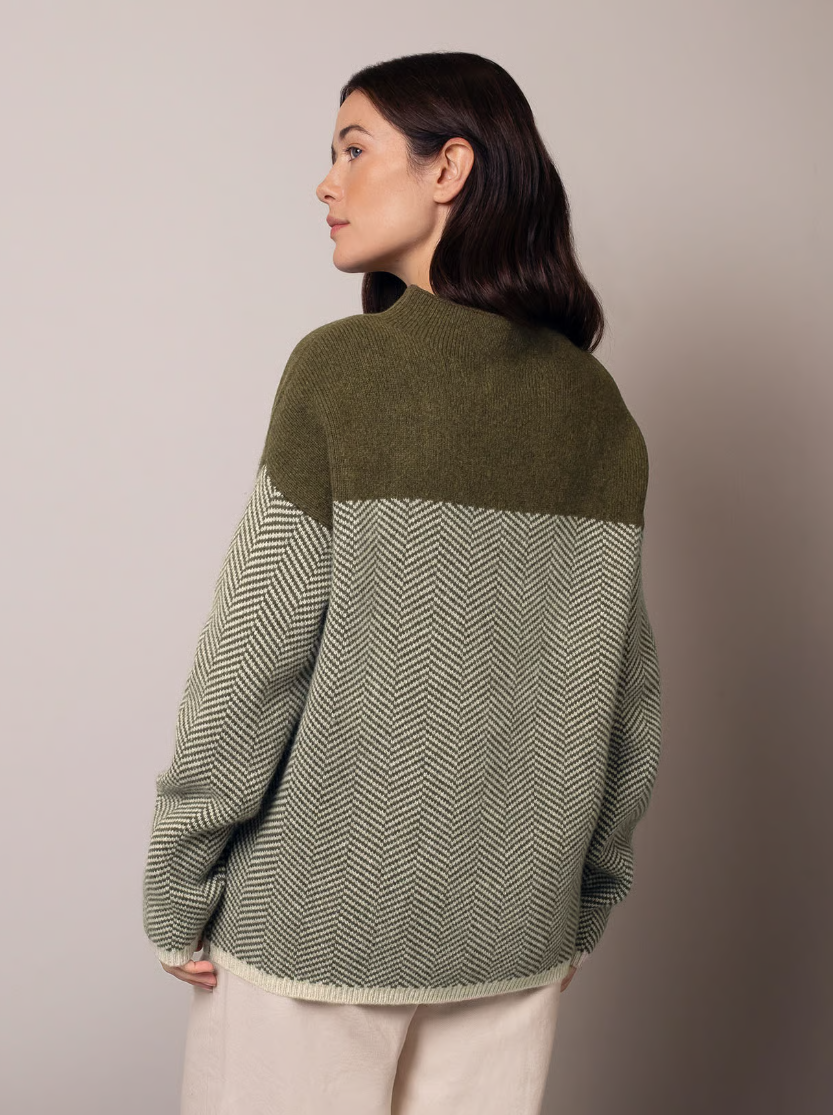 Felted Funnel Neck Jumper