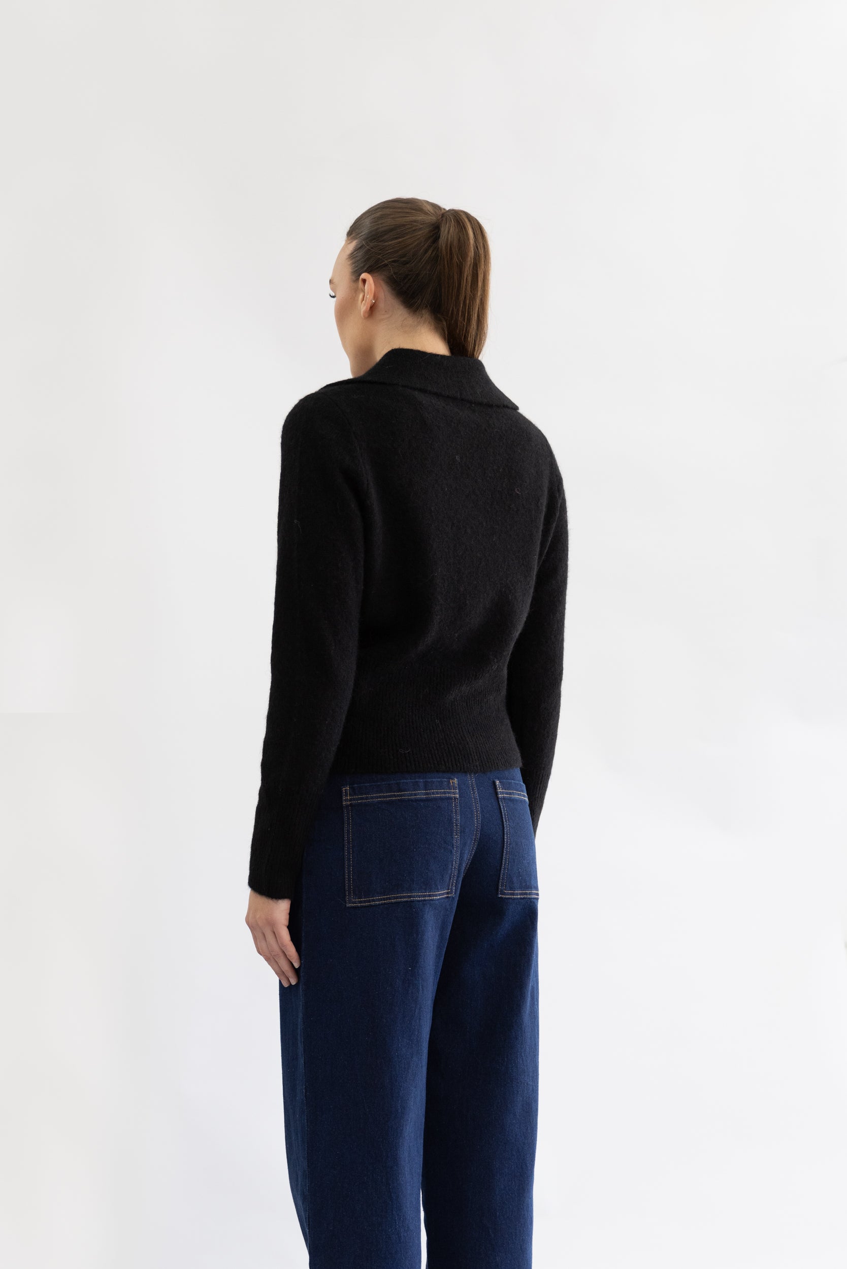 Polo Fluffy Knit Cardigan