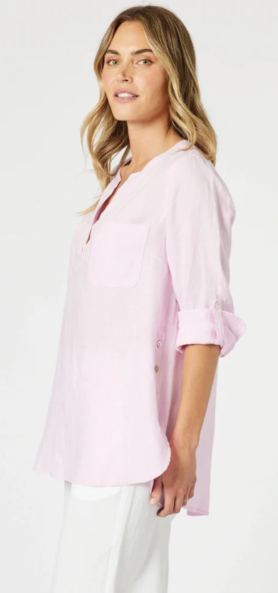 Ava Linen Button Shirt