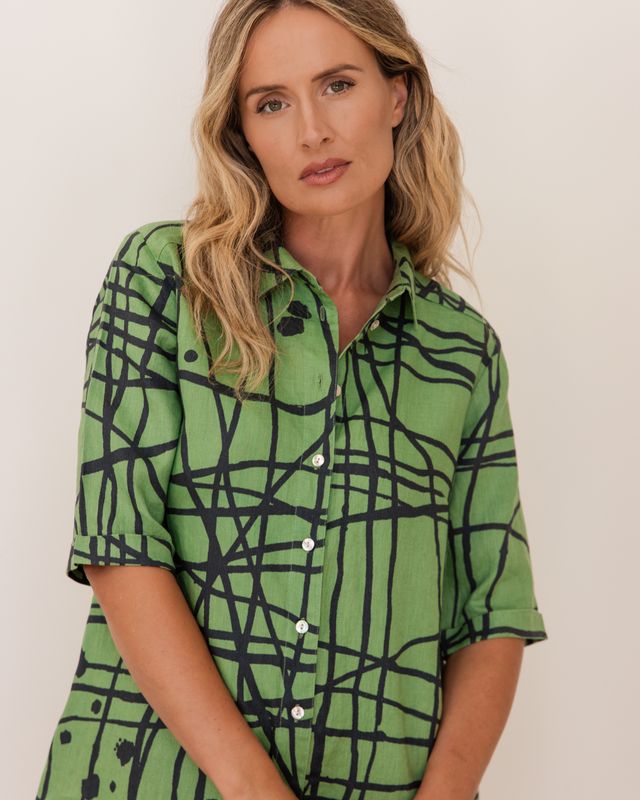 Linen Shirtmaker Dress