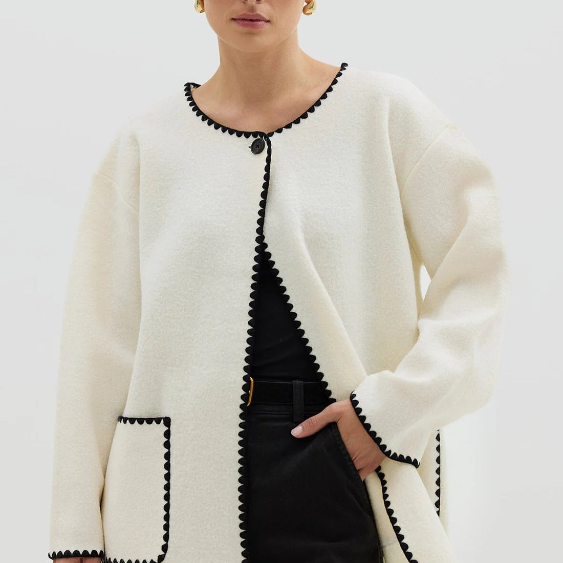 Crochet Edge Cardi Coat