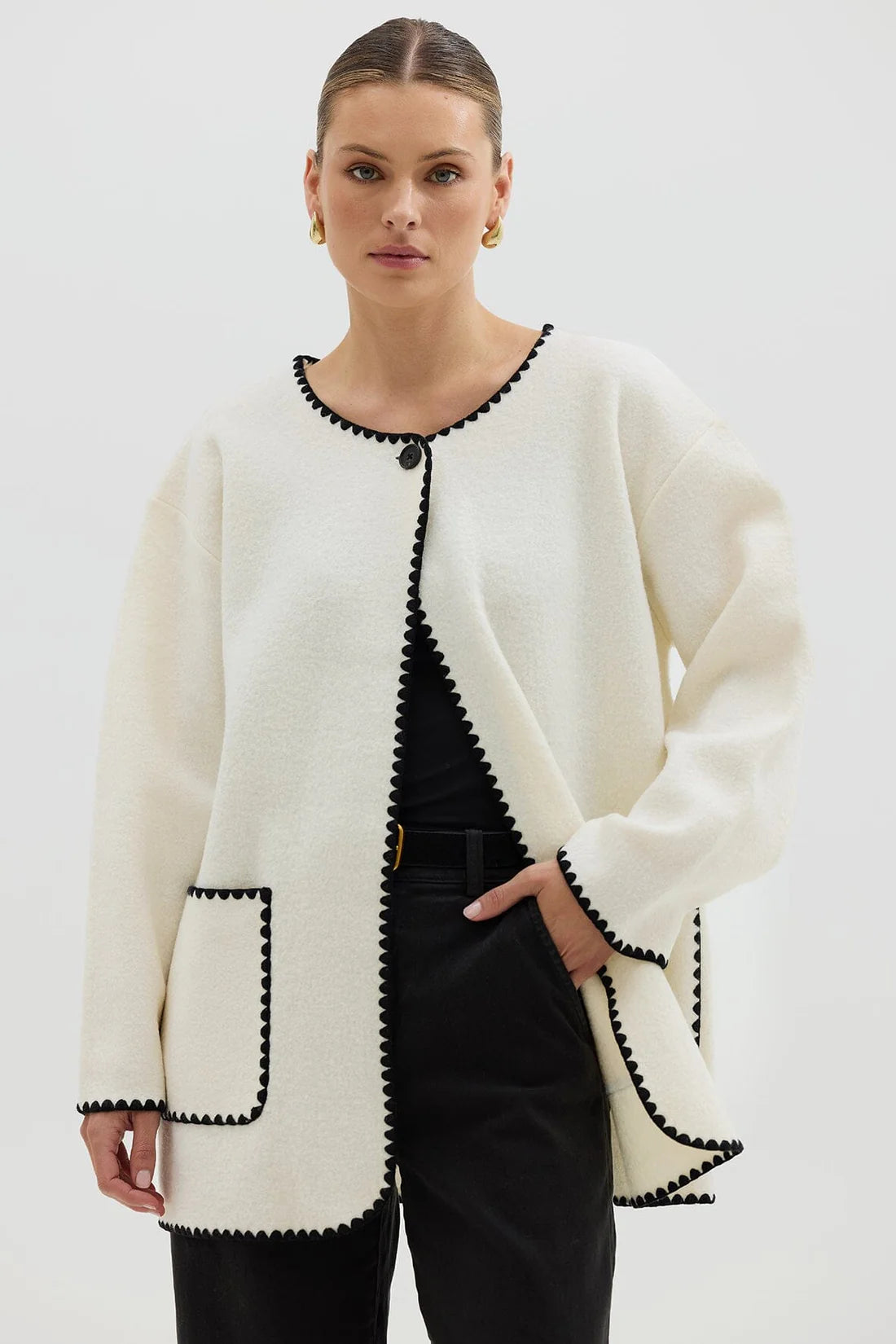 Crochet Edge Cardi Coat