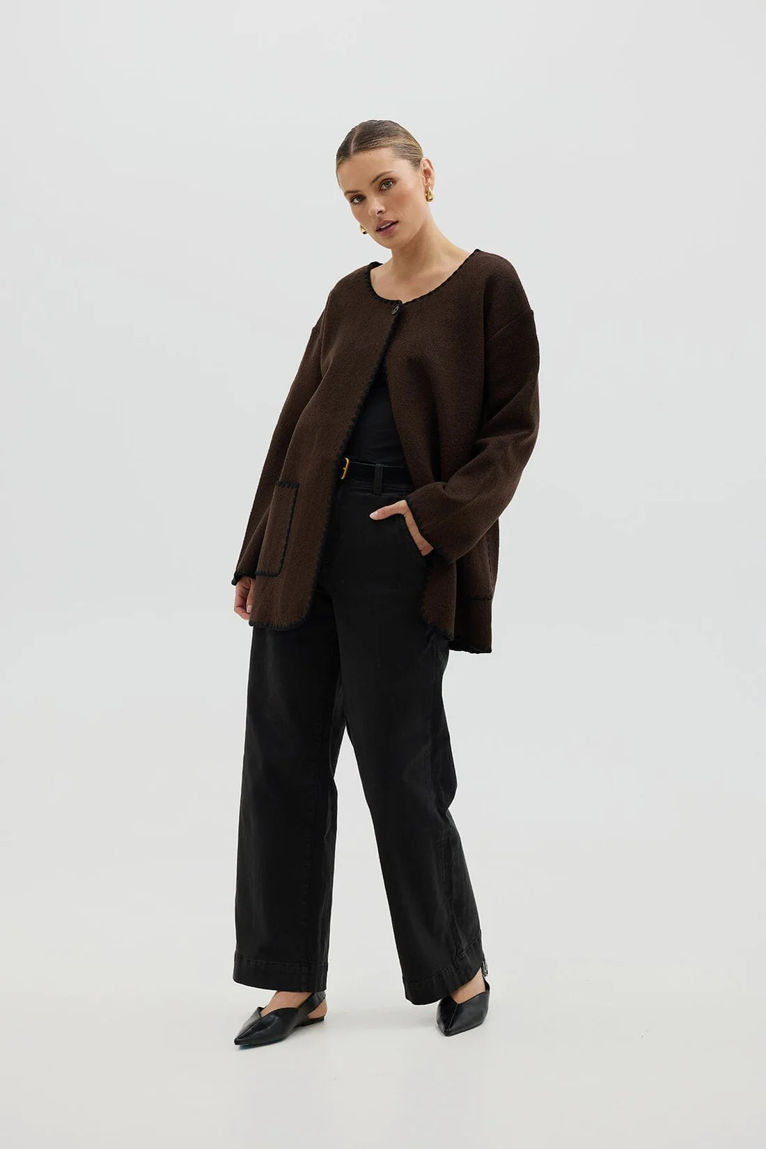 Crochet Edge Cardi Coat