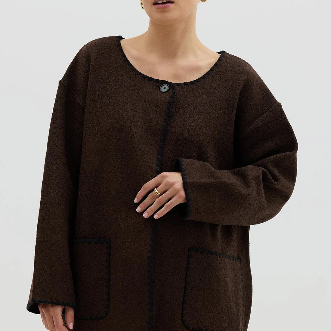 Crochet Edge Cardi Coat