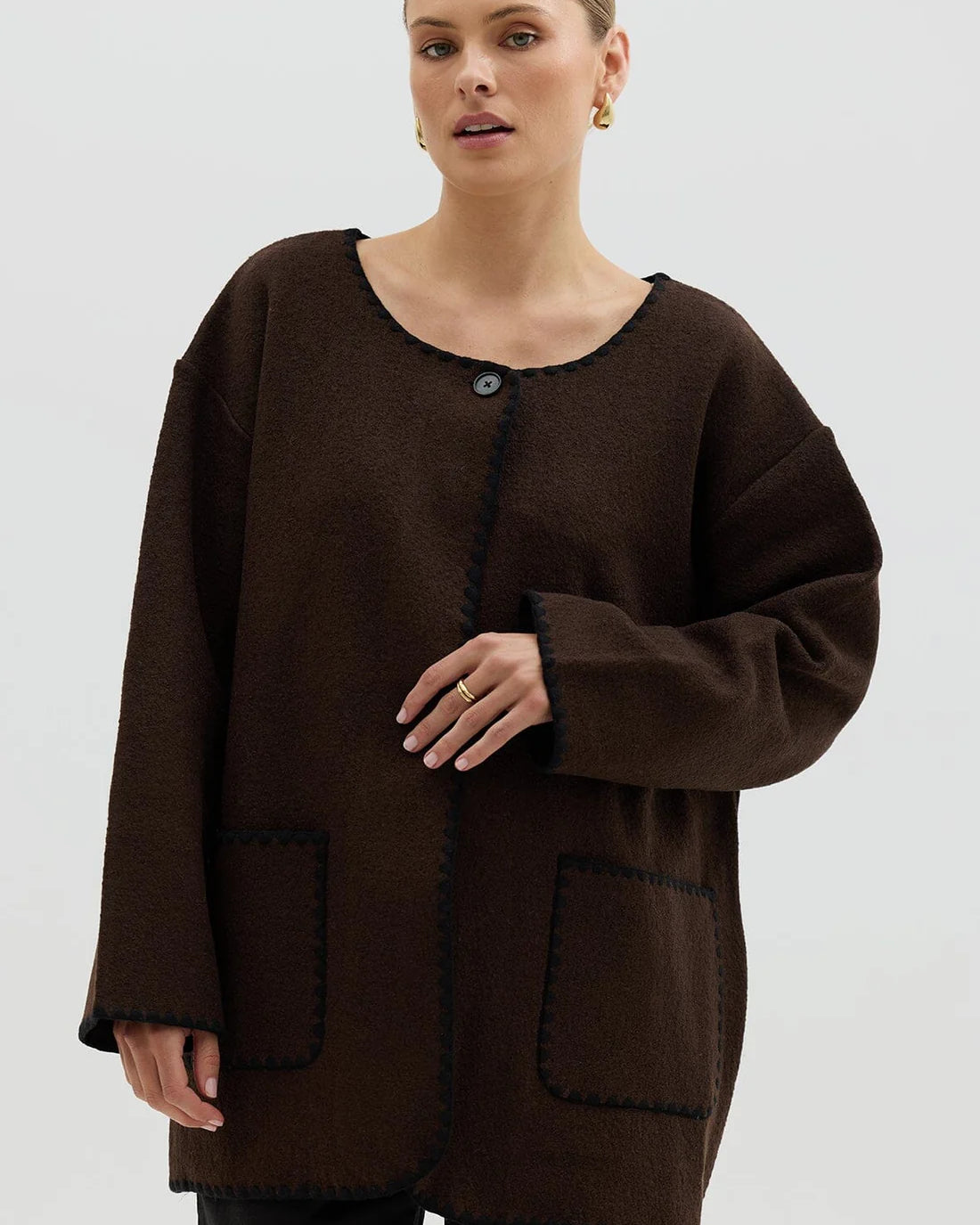 Crochet Edge Cardi Coat