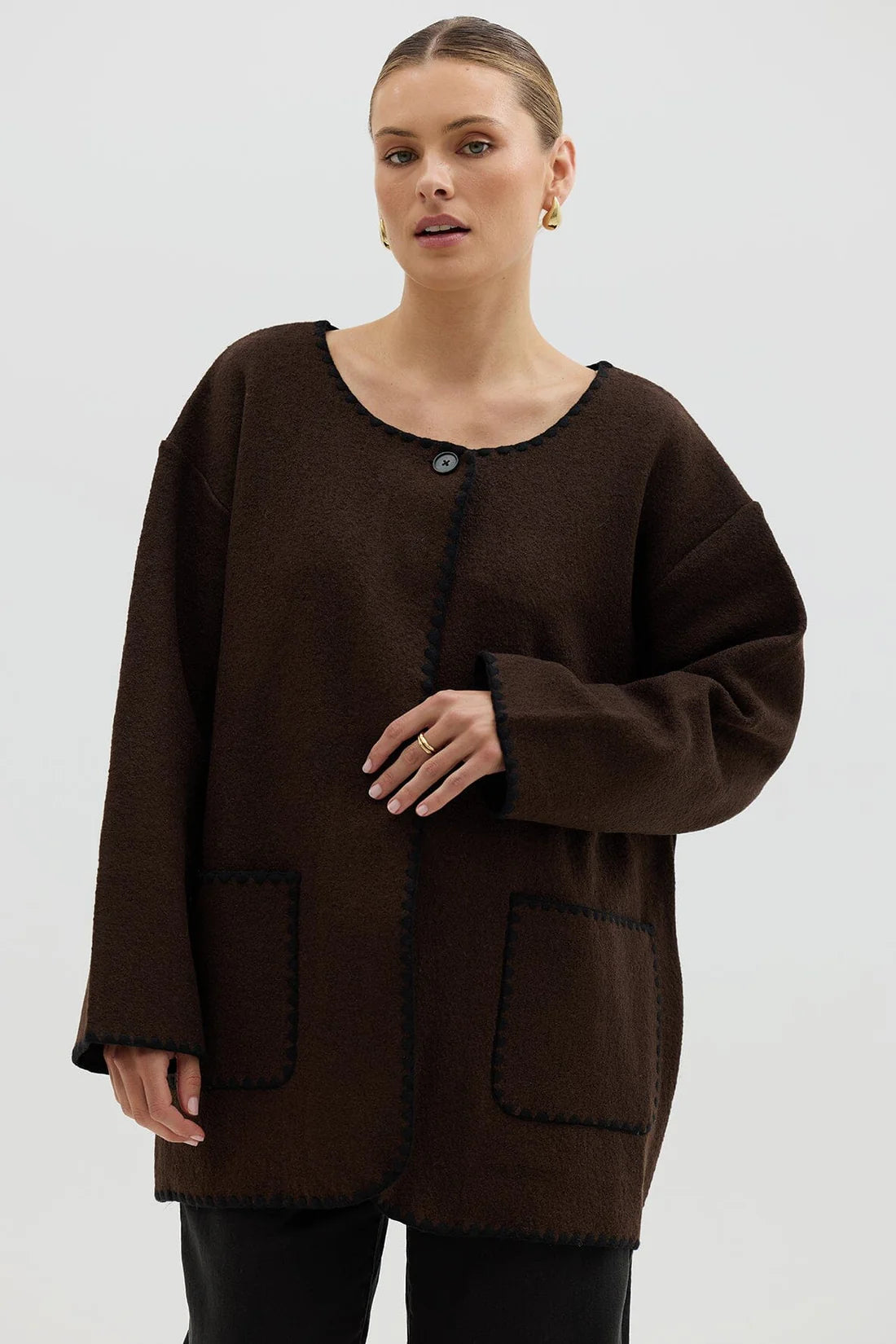 Crochet Edge Cardi Coat