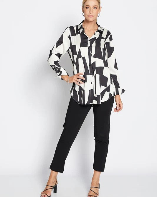 Hill L/S Satin Shirt