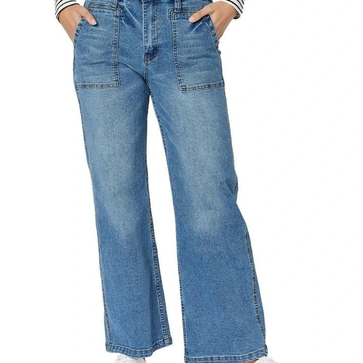 Hudson High Rise Wide Leg Jean