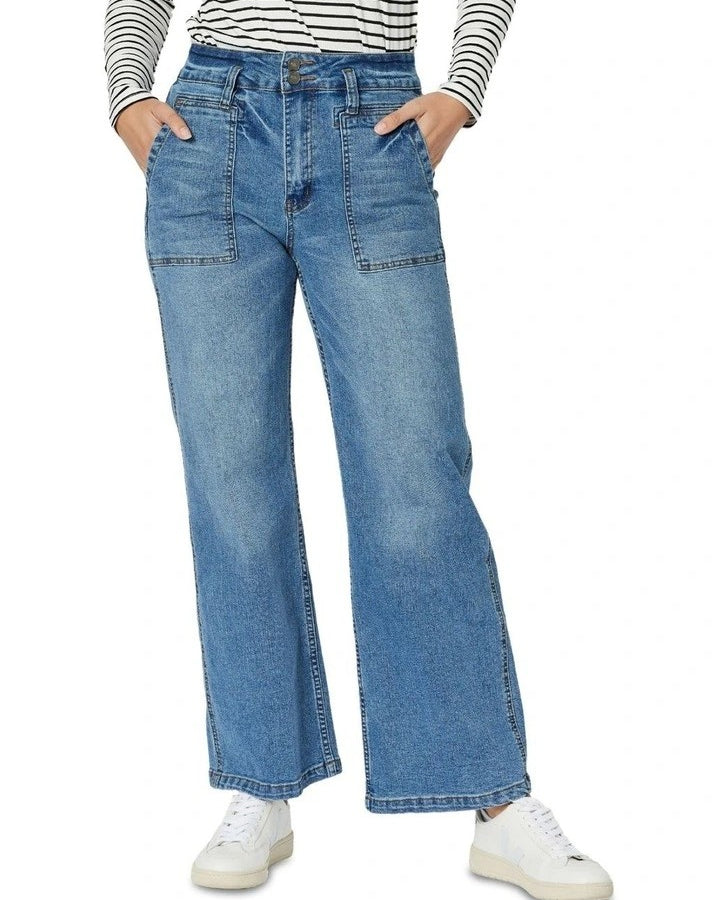 Hudson High Rise Wide Leg Jean