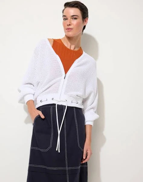 Open Knit Bomber