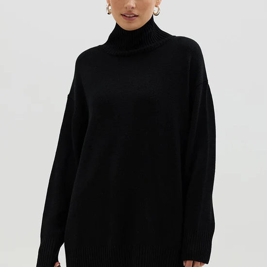 Relax Fit Rolled Neck Jumper