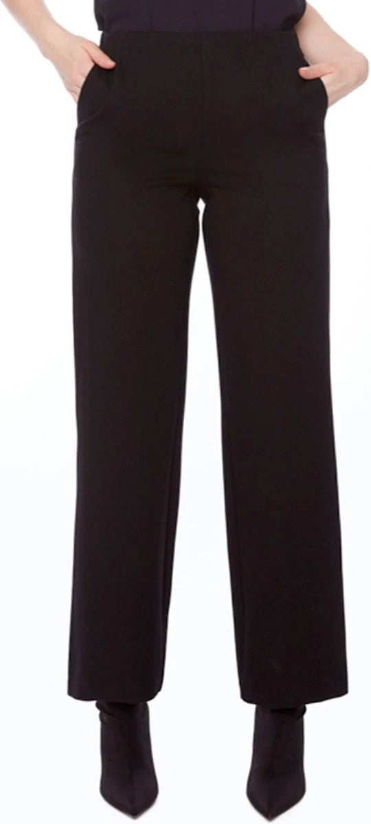 Cropped Wide Leg Ponte Pant