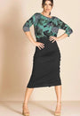 Velocity Ruched Pencil Skirt
