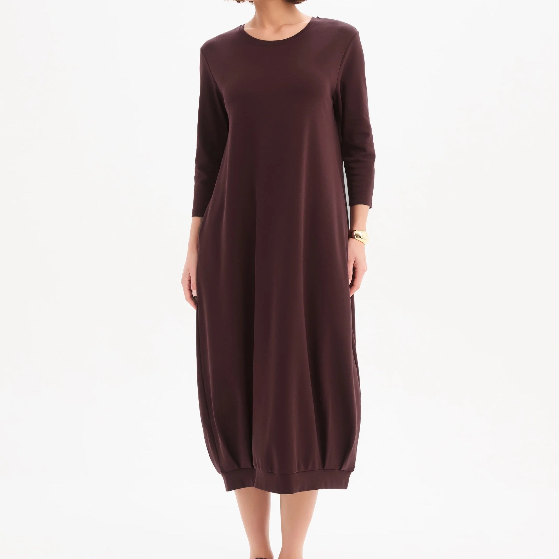 Banded Hem Jersey Dress