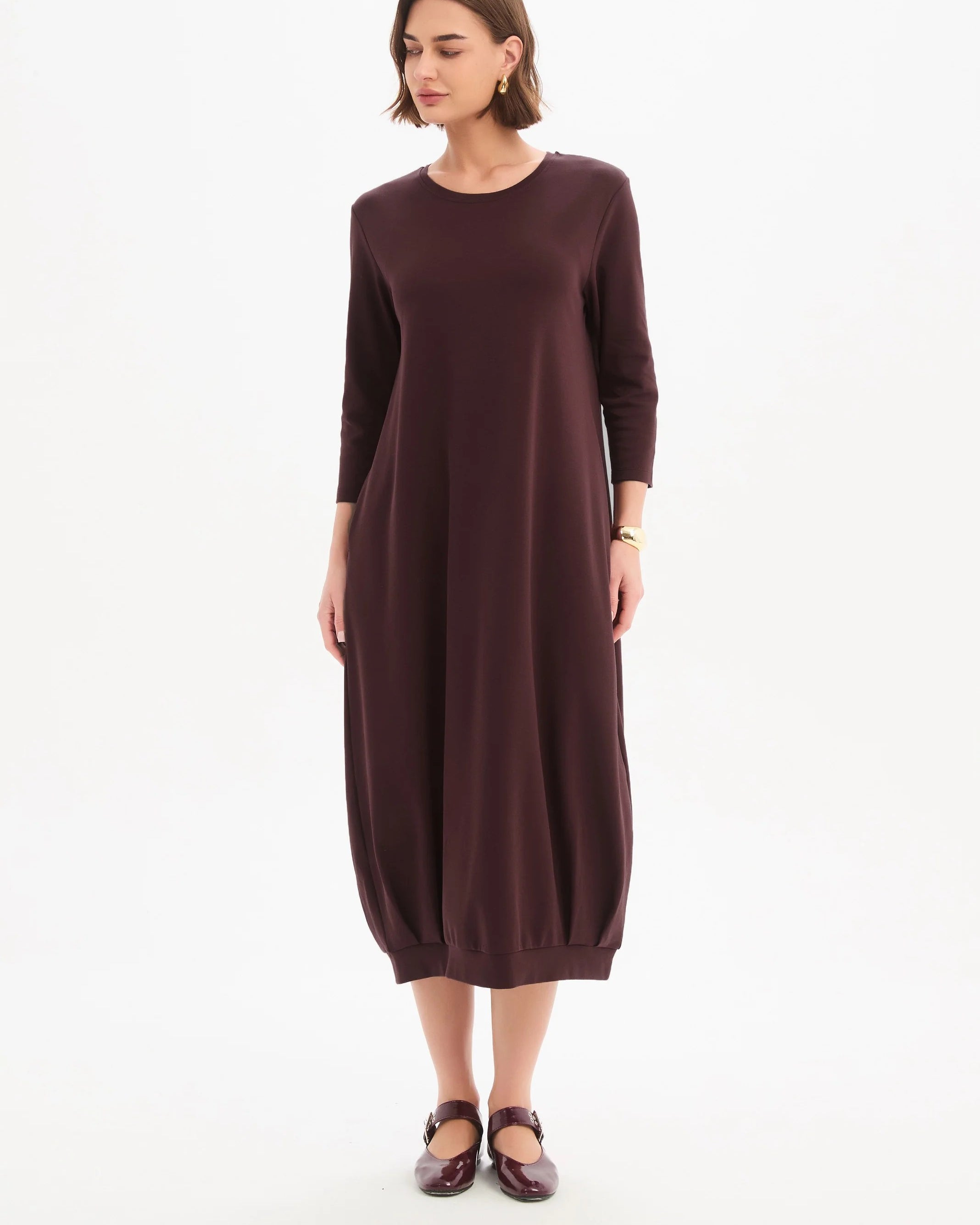 Banded Hem Jersey Dress