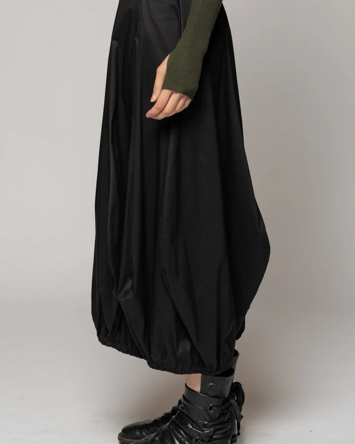 Jersey Pin Tuck Hem Skirt