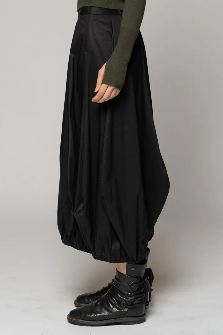 Jersey Pin Tuck Hem Skirt