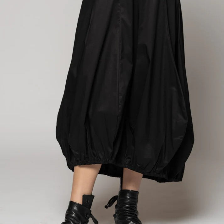 Jersey Pin Tuck Hem Skirt