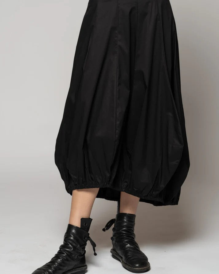 Jersey Pin Tuck Hem Skirt