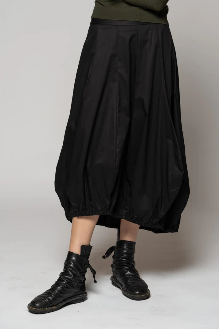 Jersey Pin Tuck Hem Skirt