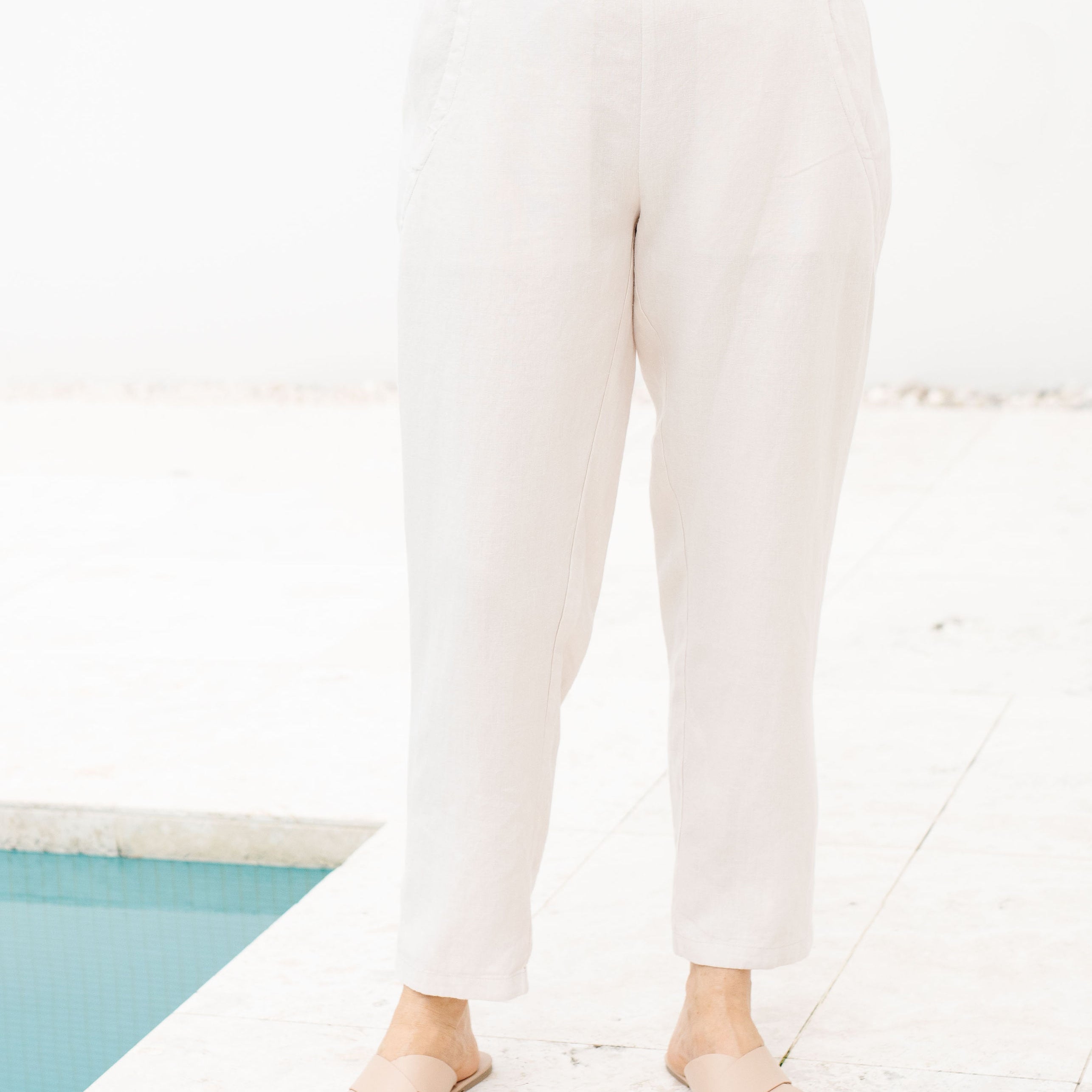 Cross Dye Linen Pant
