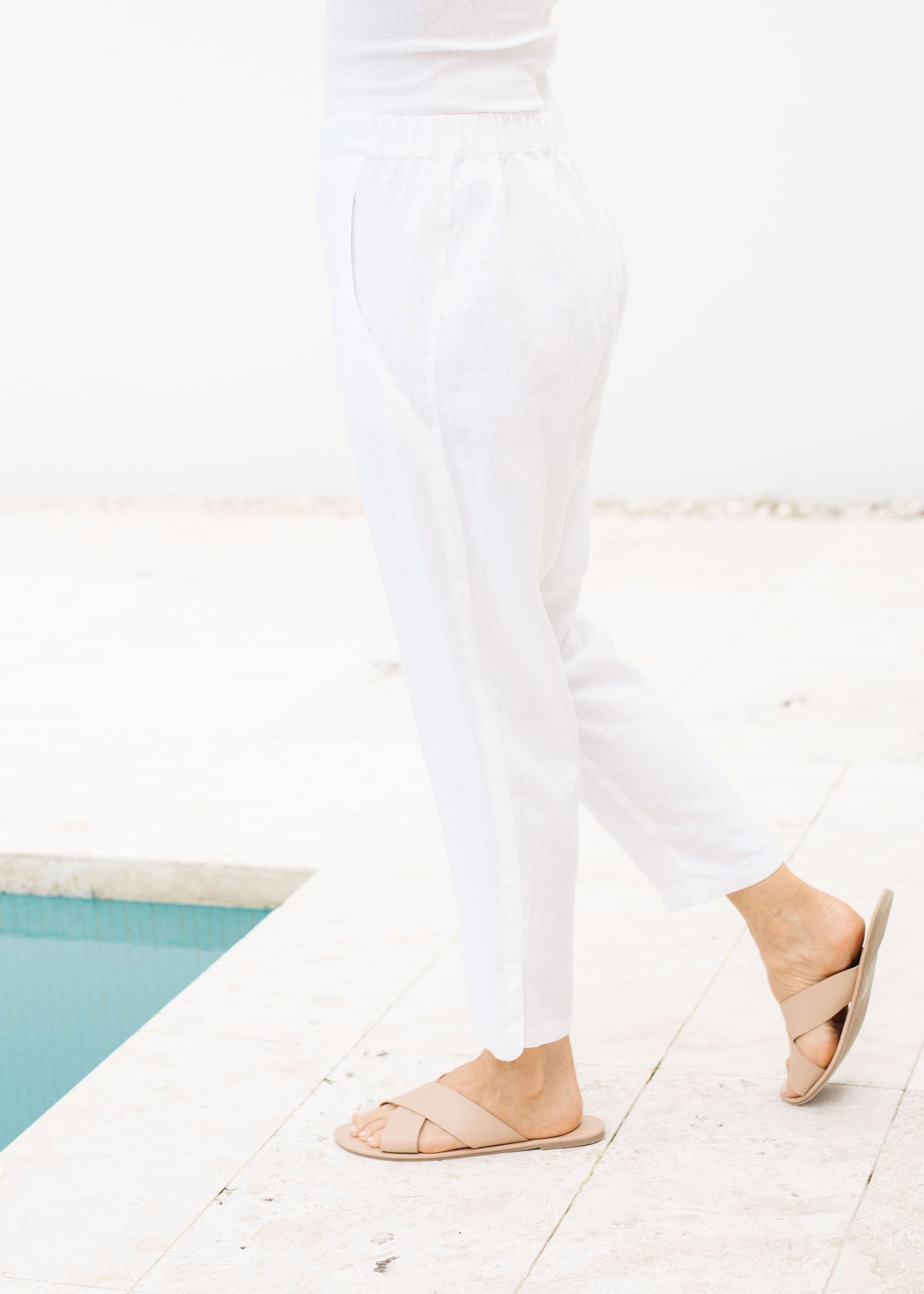 Cross Dye Linen Pant