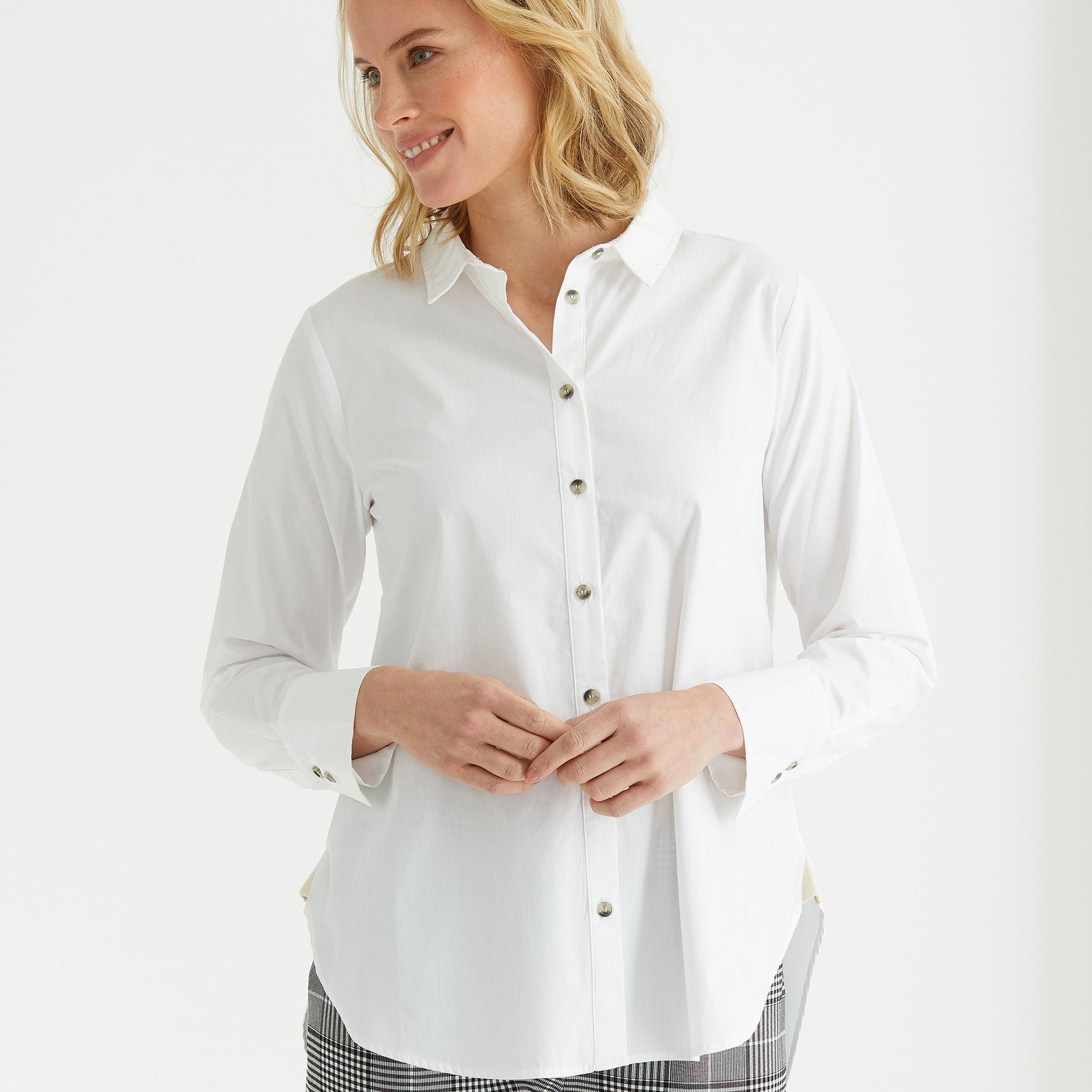 Long sleeve LONGLINE ESSENTIAL SHIRT