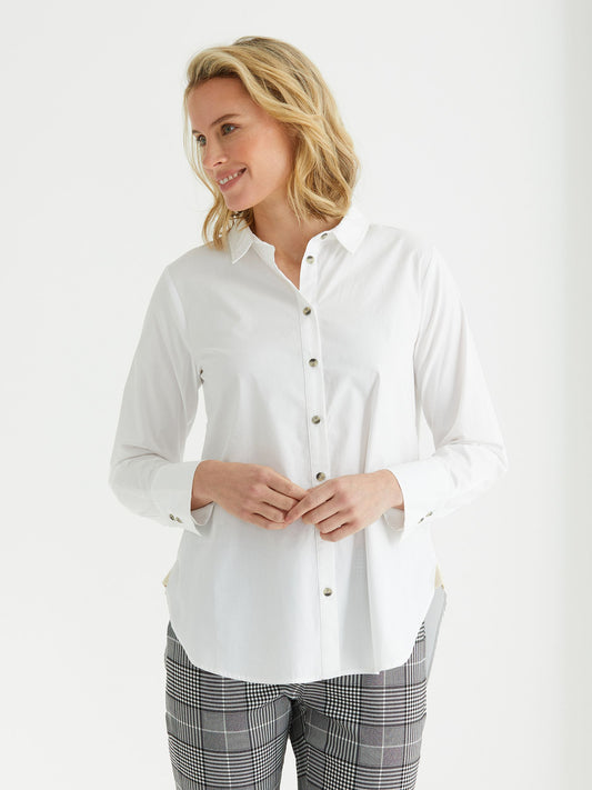 Long sleeve LONGLINE ESSENTIAL SHIRT