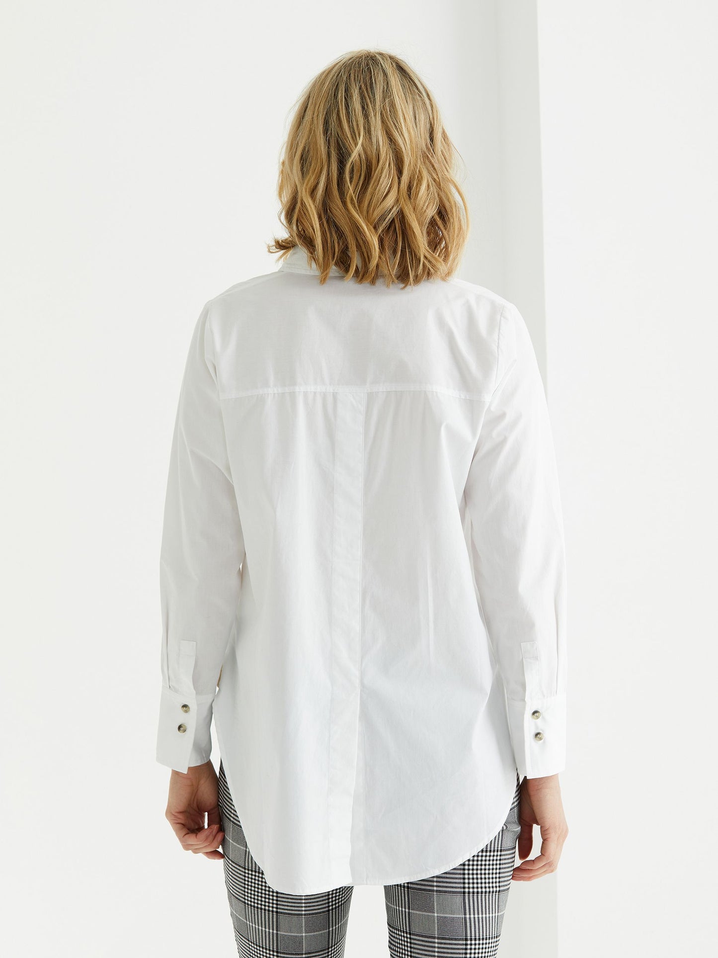 Long sleeve LONGLINE ESSENTIAL SHIRT