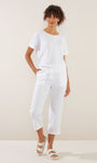 Washer Linen  Crop Pant