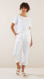 Washer Linen  Crop Pant