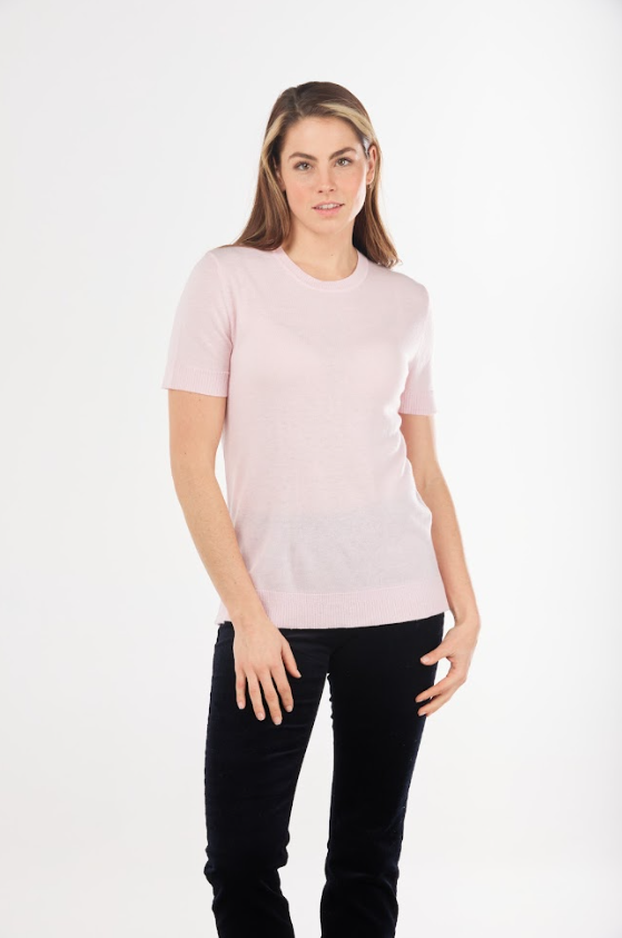 Knit Cas SS Top